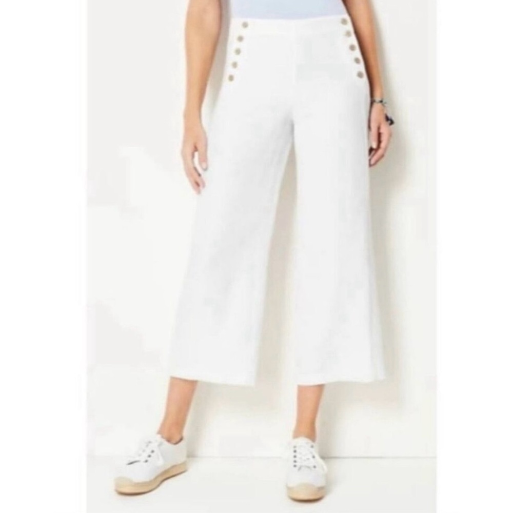 Women's White Wide-Leg Pants